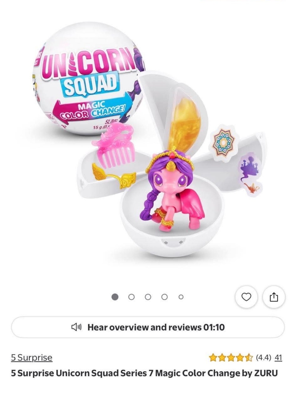 Unicorn Squad Magic Color Change Surprise — Pink & Purple Unicorn